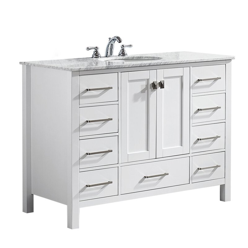 Beachcrest Home Newtown 48 Single Bathroom Vanity Set Reviews Wayfair