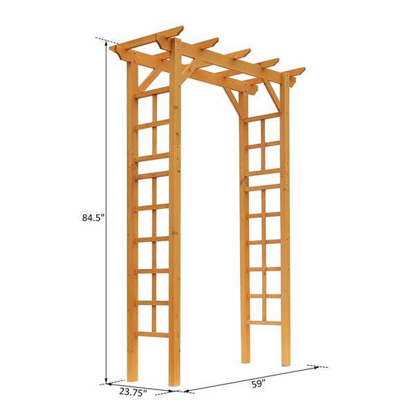 Outsunny Garden Arch Trellis 55.1