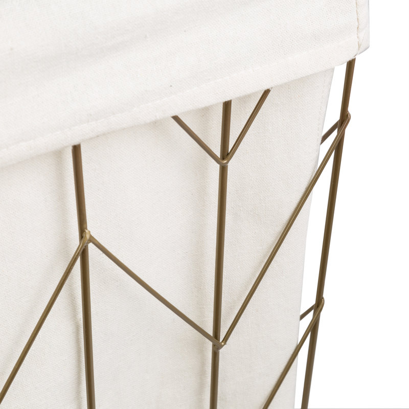 Coastal Decorative Rolling Laundry Hamper Reviews Birch Lane