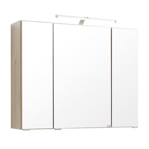 80 cm x 66 cm Spiegelschrank Salerno mit Beleuch..