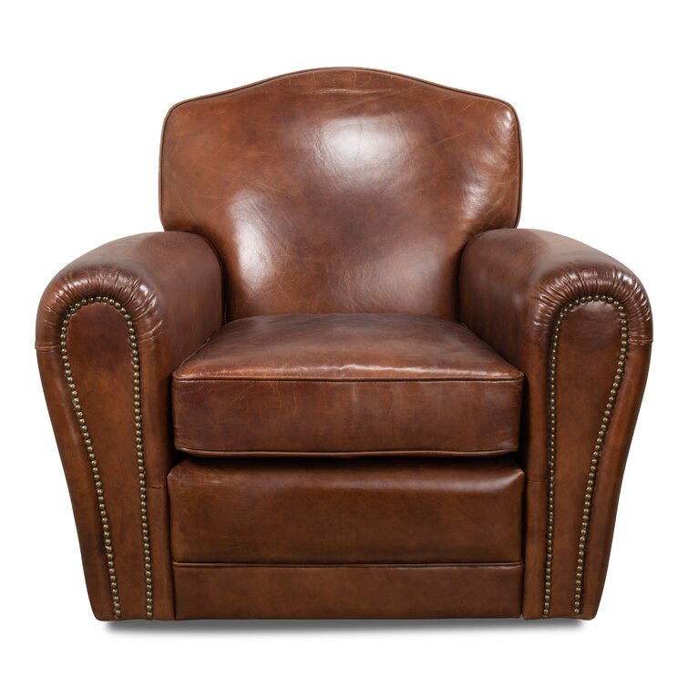 wayfair leather swivel chair