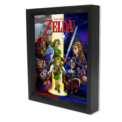 Zelda  Ocarina Framed Graphic Art Print Pyramid America
