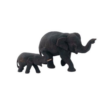 World Menagerie Kitley 2 Piece Mother And Me Teak Sculpture Set Wayfair