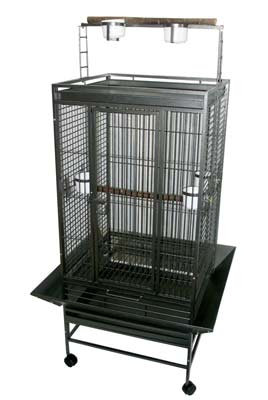 Play Top Parrot Bird Cage With 3 Feeder Doors Yml