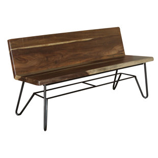 Low Back Bench Wayfair Culpeper Wood Bench With Back Rest