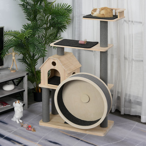 Tucker Murphy Pet 58 Ewald Luxury Cat Tree Reviews Wayfair