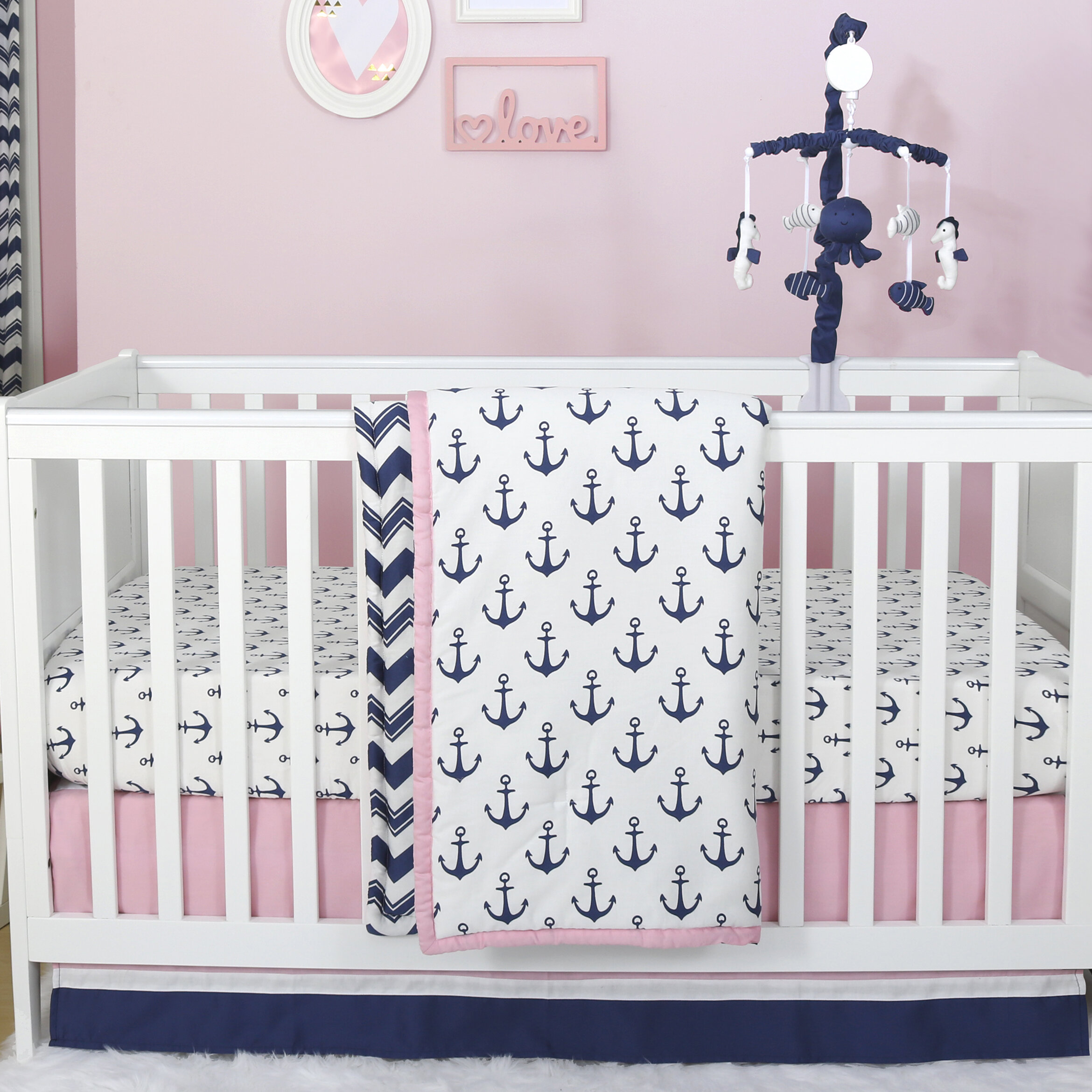 Zoomie Kids Bateman 6 Piece Crib Bedding Set Wayfair