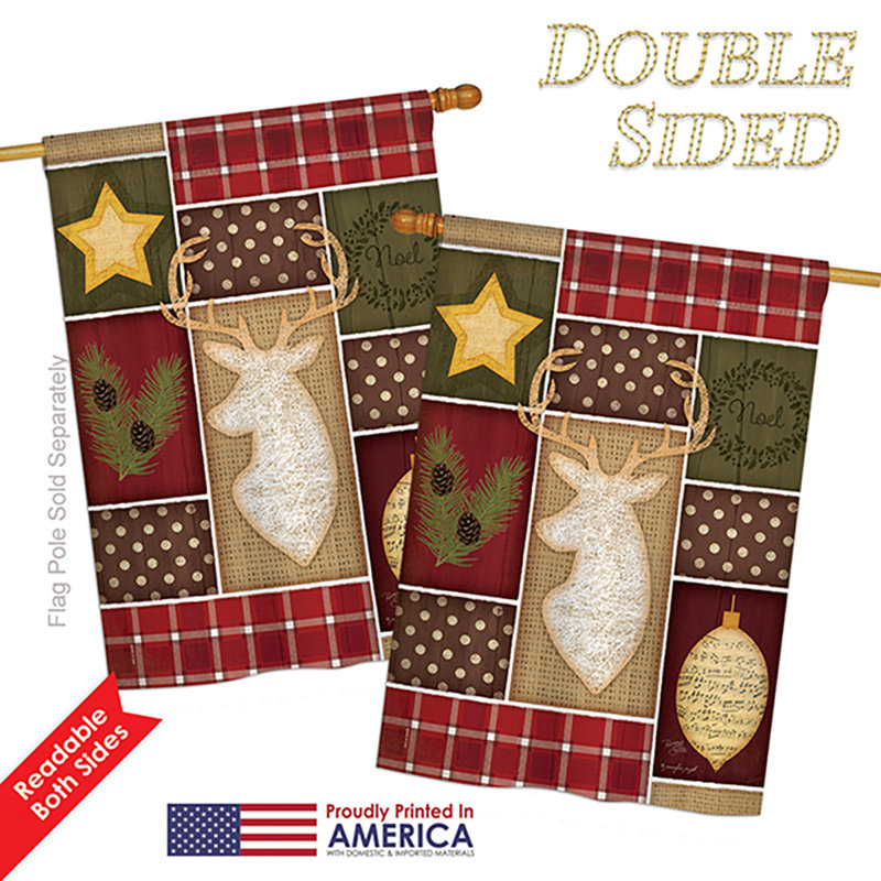 Breeze Decor Christmas 2 Sided Polyester 40 X 28 In House Flag Wayfair