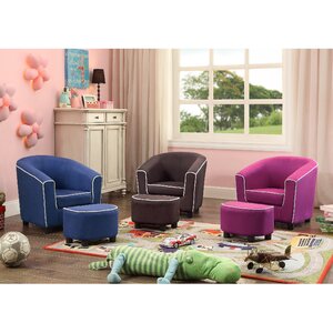 Joshua Kids Club Chair and Ottoman