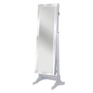 White Jewelry Armoire Stand Up