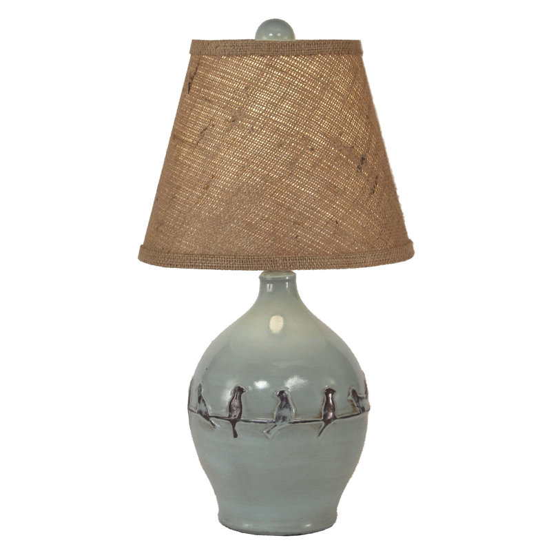 August Grove Haffey Birds On A Branch 19 Table Lamp Reviews