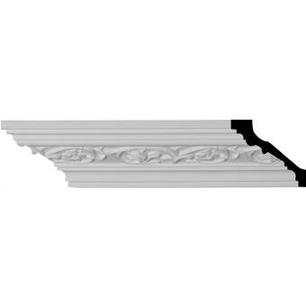 Ekena Millwork Colton Acanthus 3 1 4 H X 96 1 8 W X 3 1 2 D Crown Moulding Wayfair