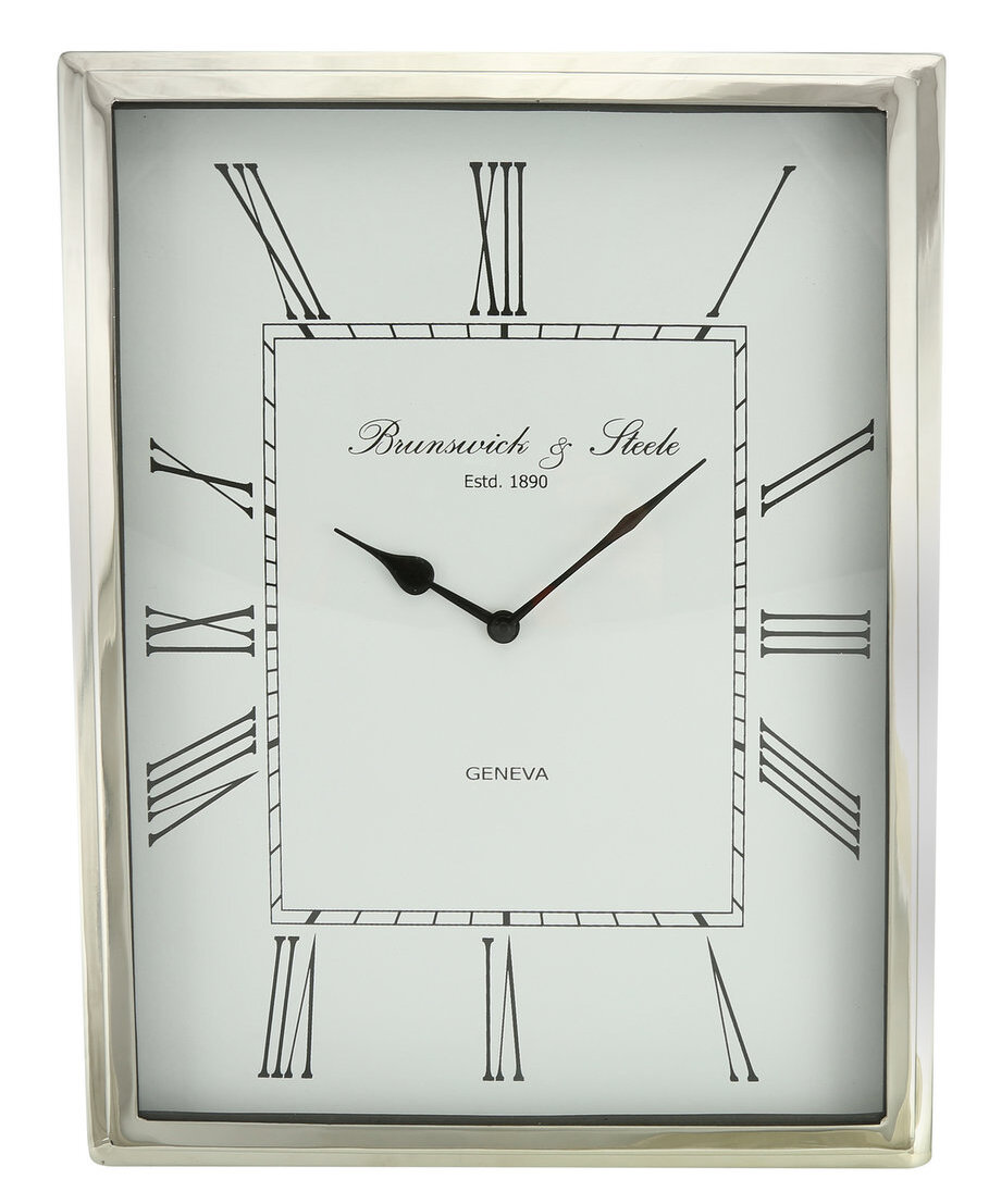 Metal Nickel Wall Clocks Youll Love Wayfaircouk