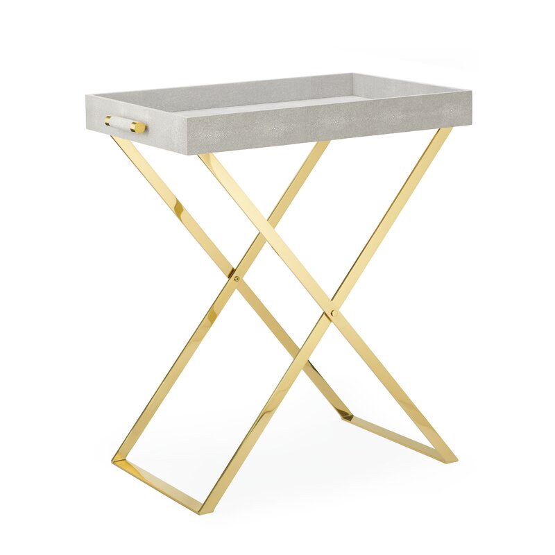 gold tray table