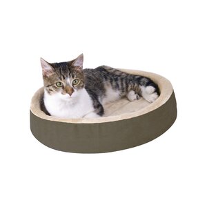 Cuddle Up Heated Cat Bed in Mocha