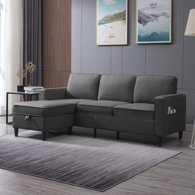 Rockford 78" Square Arm Sofa with Reversible Cushions