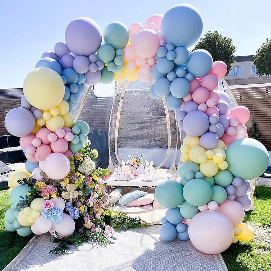 IMMENCE Rainbow Balloon Garland Arch Kit Pastel Balloon Garland Kit  Assorted Macaron Candy Coloured Party Balloons For Baby Shower Birthday  Wedding Children's Party Decorations - Wayfair Canada