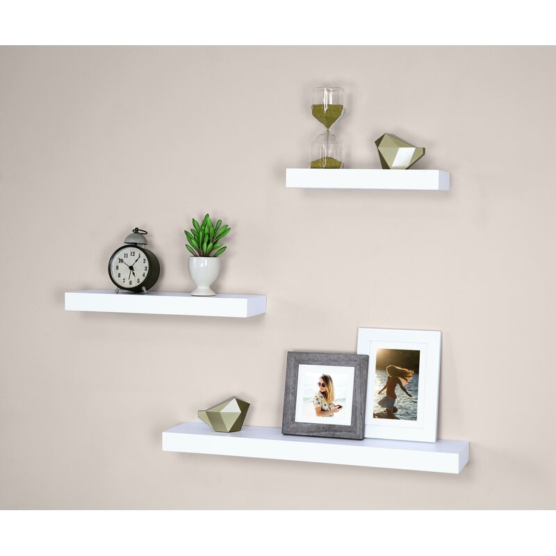 Ballucci 3 Piece Floating Shelf Set & Reviews | Wayfair