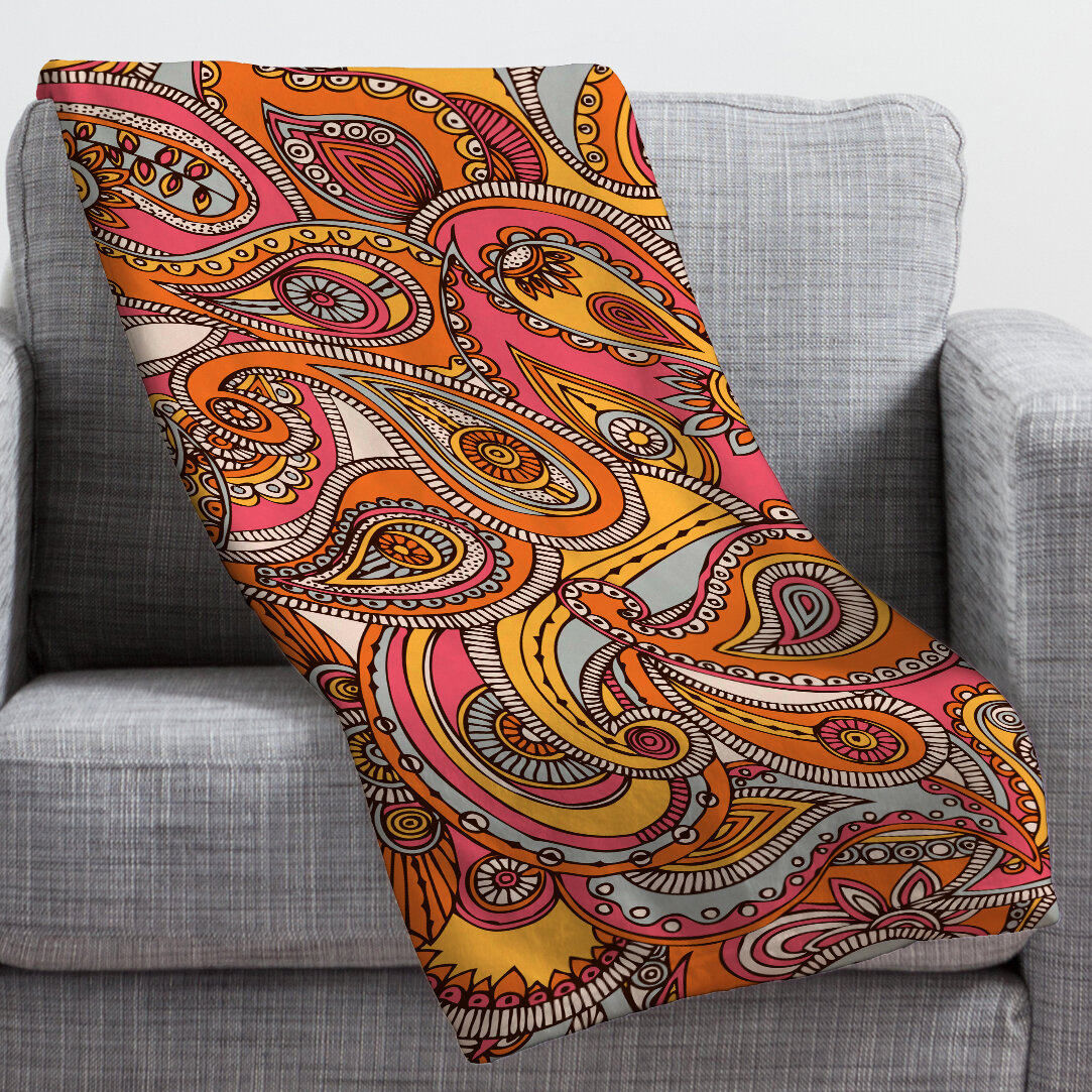 East Urban Home Spring Paisley Throw Wayfair