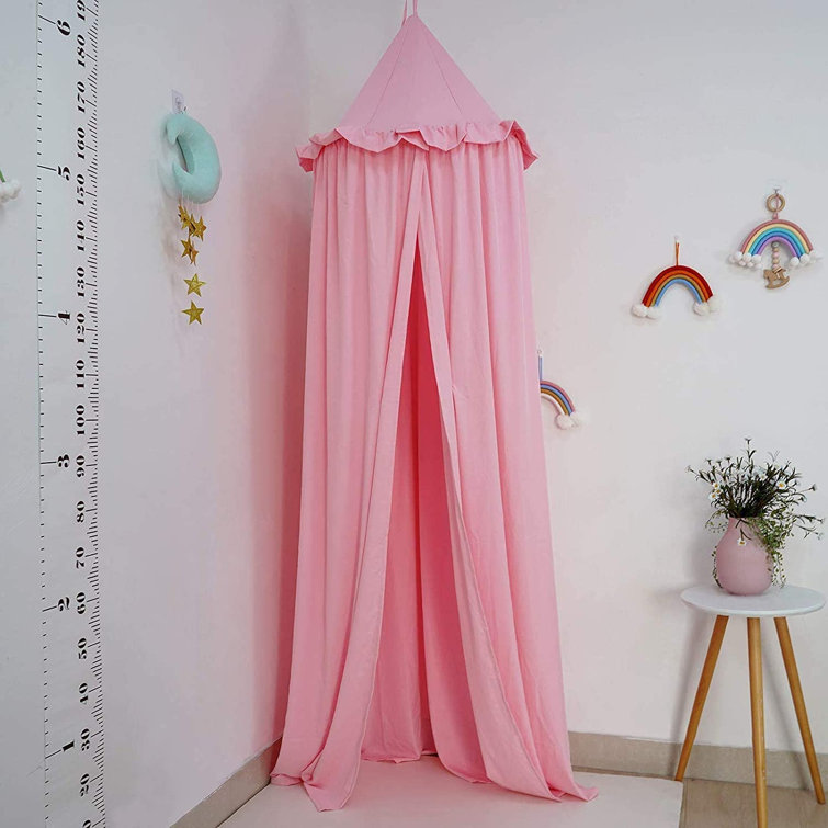 pink cot canopy