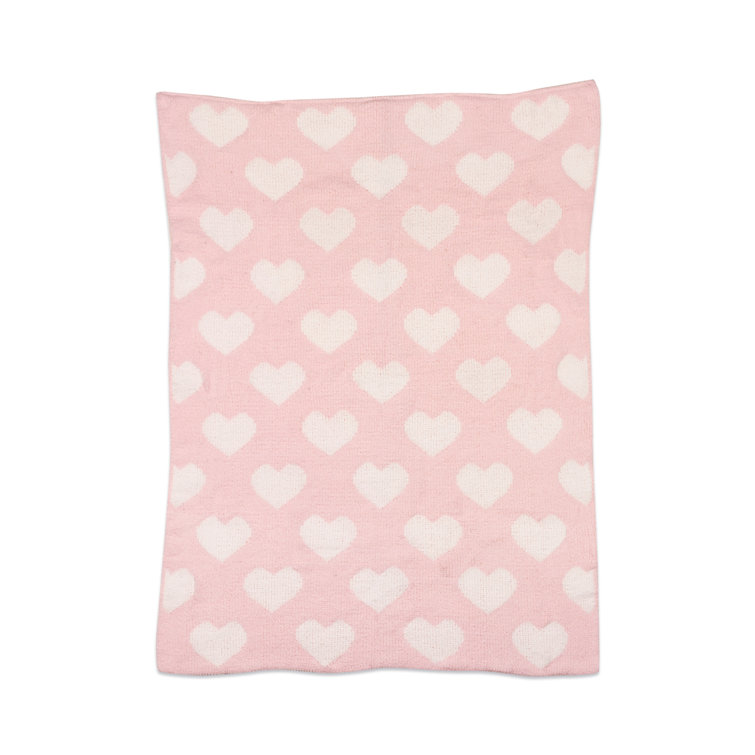 pink heart blanket