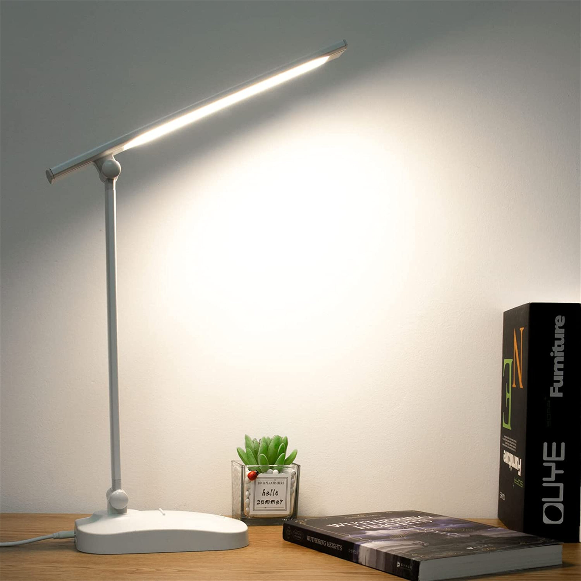 Cordless Dimmable Table Lamp Eye-Caring LED Light Lamp for The Bedroom or Office LITTIL Bright LED Desk Lamp with Touch Control 