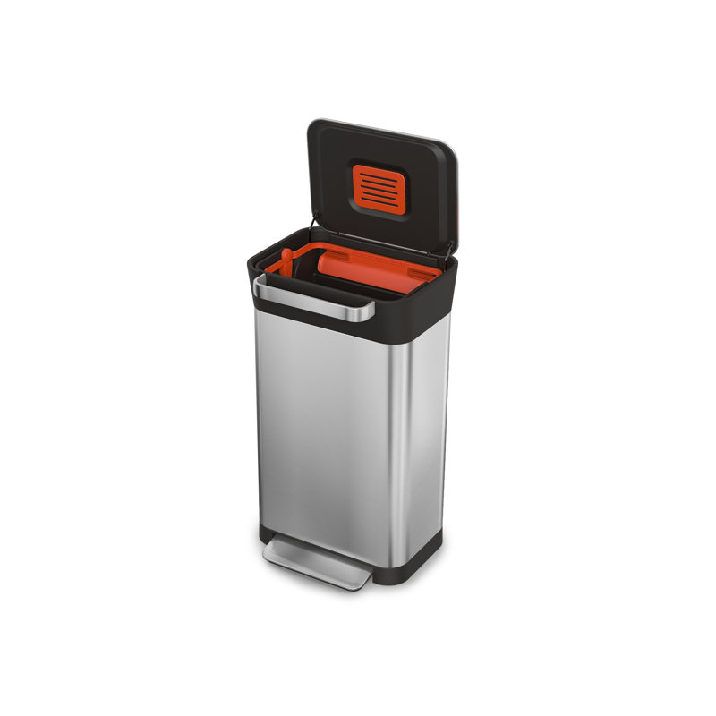 Joseph Joseph Intelligent Waste Titan Steel Step On Trash Compactor Reviews Wayfair