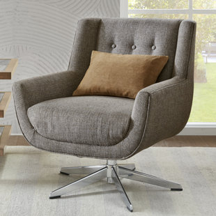 Tommy Swivel Wingback Chair by George Oliver Wonderful