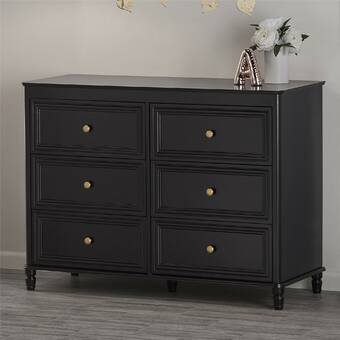 alpine 6 drawer double dresser