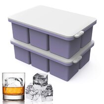 Big Giant King Size Large Silicone Kitchen DIY Ice Cube Square Tray Mold Super C 