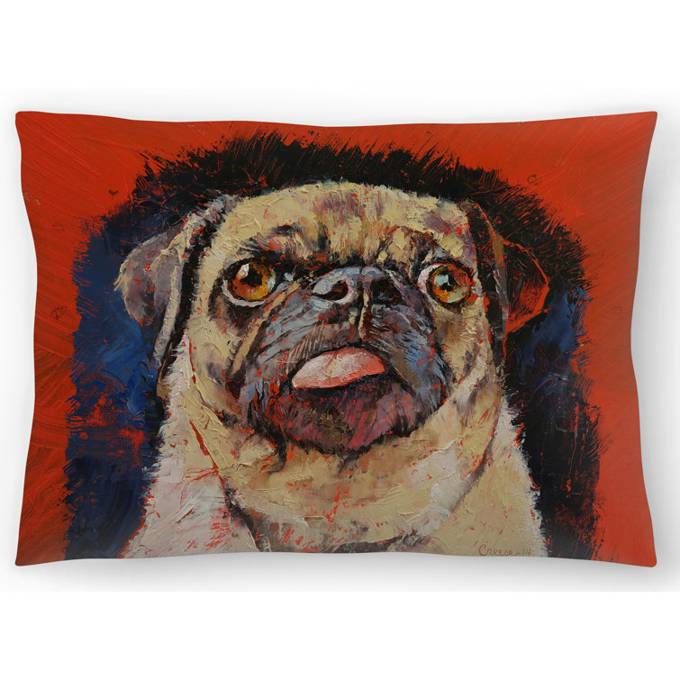 dog portrait pillow