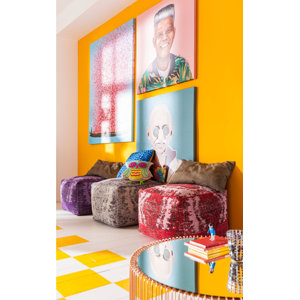 Hocker Kelim Pop von KARE Design