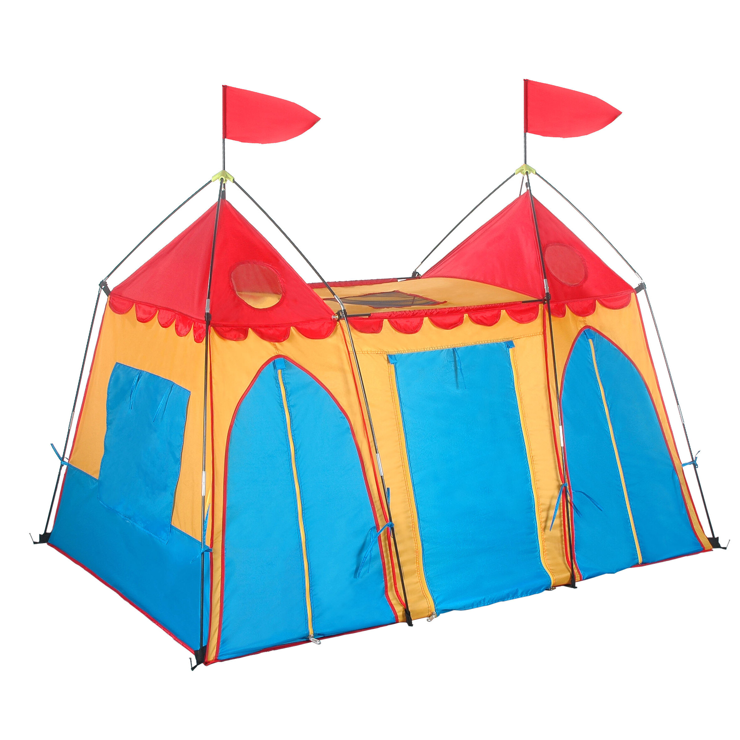 Kids Cartoon Castle Play Tent Indoor Outdoor Playhouse Beach Tent Game Props 
