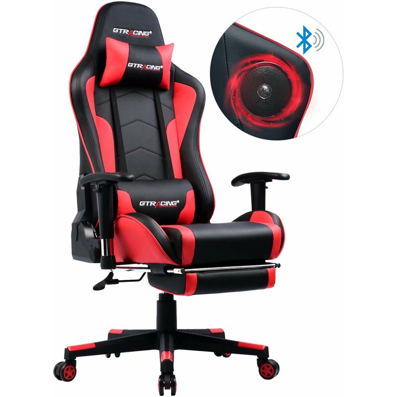 GTRACING Bluetooth Speakers PC & Racing Game Chair | Wayfair.ca