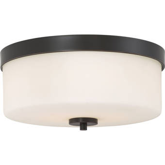 Gamero 2 Light Shaded Drum Flush Mount Reviews Allmodern