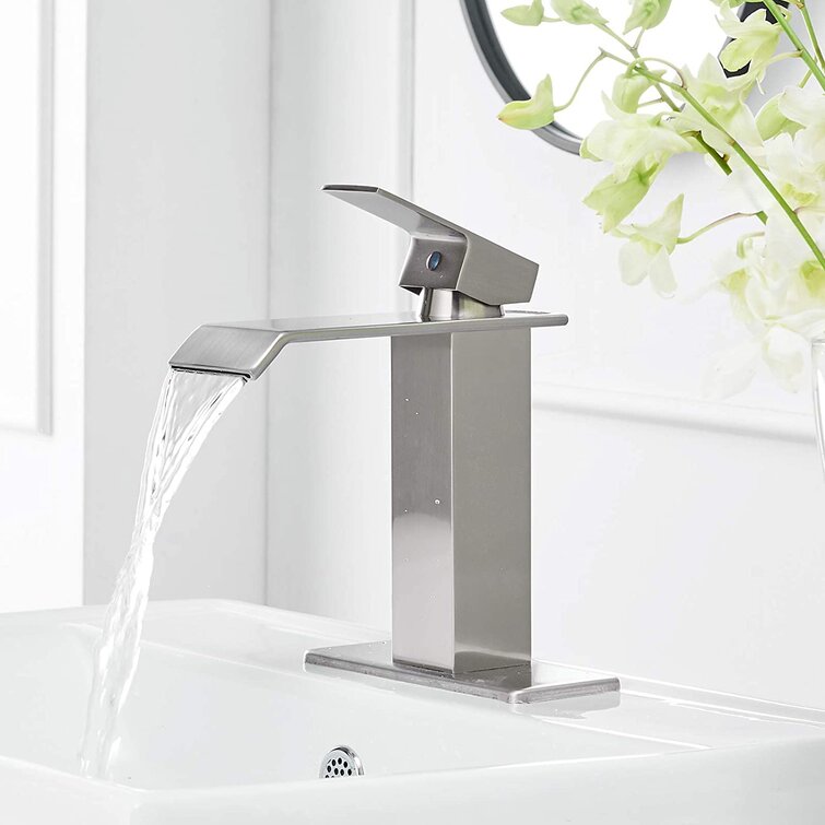 Waterfall Bathroom Faucet Single Handle/Hole Bath Sink Faucet Chrome Mixer Tap
