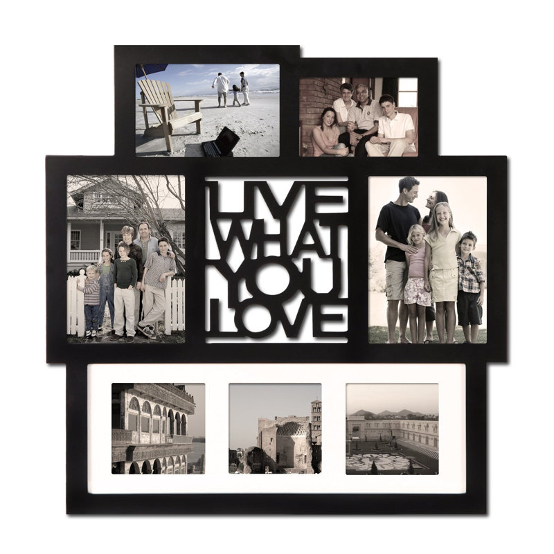 Adecotrading 7 Opening Live What You Love Wall Hanging Collage Adecotrading 7 Opening Live What You Love Wall Hanging Collage Picture Frame Reviews Wayfair
