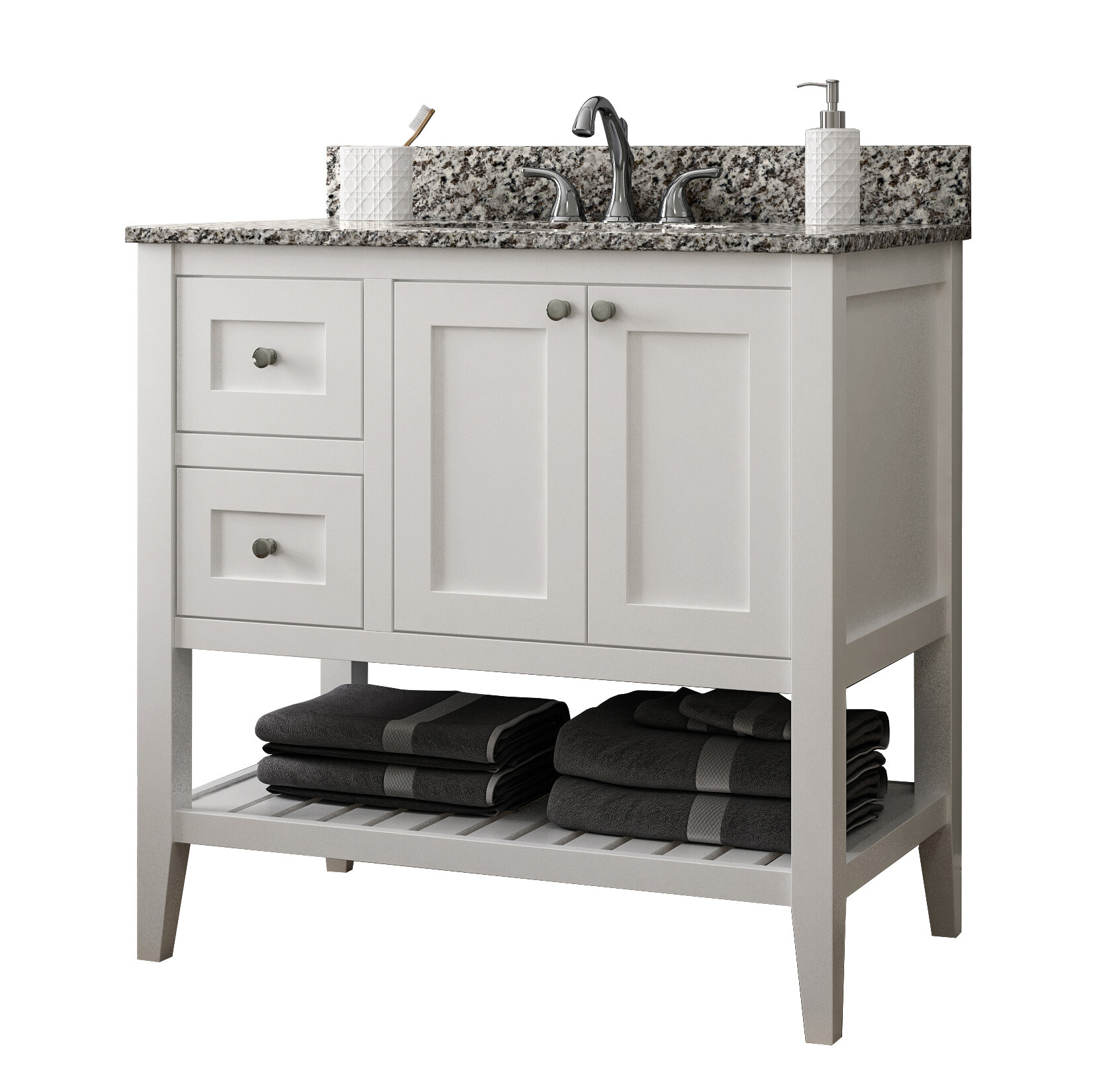 Red Barrel Studio Akinola 42 Single Bathroom Vanity Base Only Reviews Wayfair