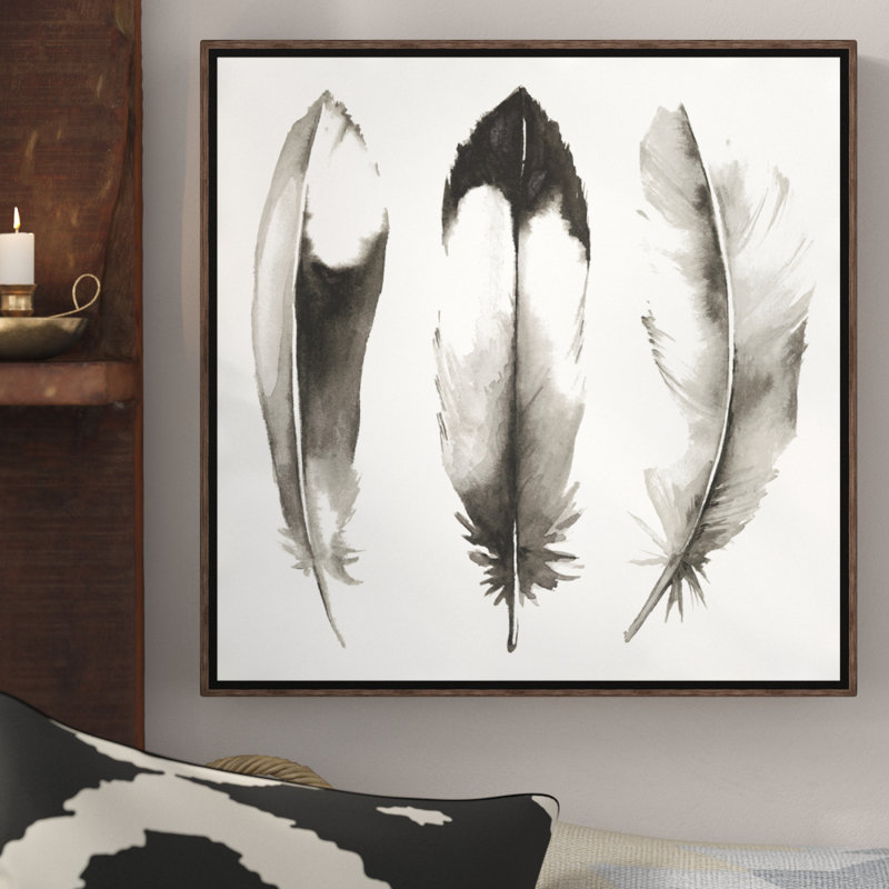 Bungalow Rose Watercolor Feathers Ii By Grace Popp Floater