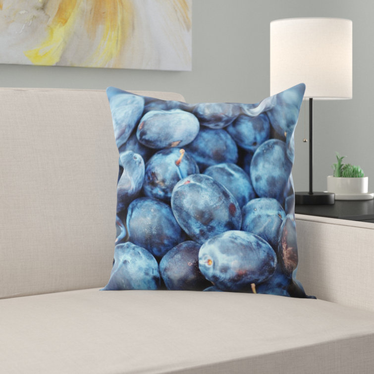 plum throw pillow