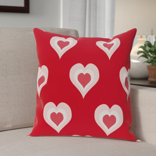 Valentine's Day I Love You Every Day from My Heart Romantic Valentine Throw Pillow 18x18 Multicolor