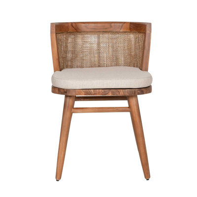 Rumba Solid Wood Side Chair in Brown