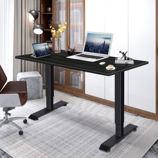 The Taylor Modern Adjustable Standing Desk Bamboo Electric Adjustable Standing Desk 