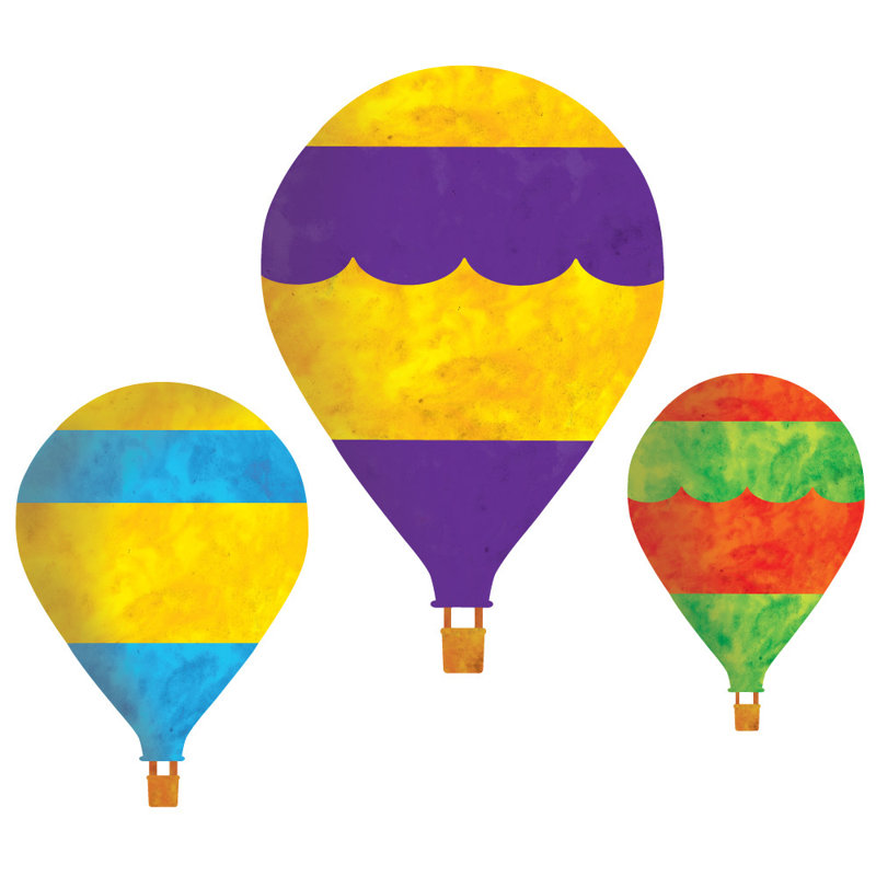 My Wonderful Walls Hot Air Balloon Wall Decal Set Of 3 Wayfair