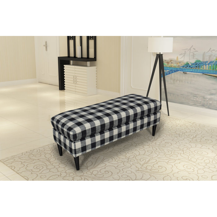 Gracie Oaks Bradford Large Decorative Bench With Pillow Top In