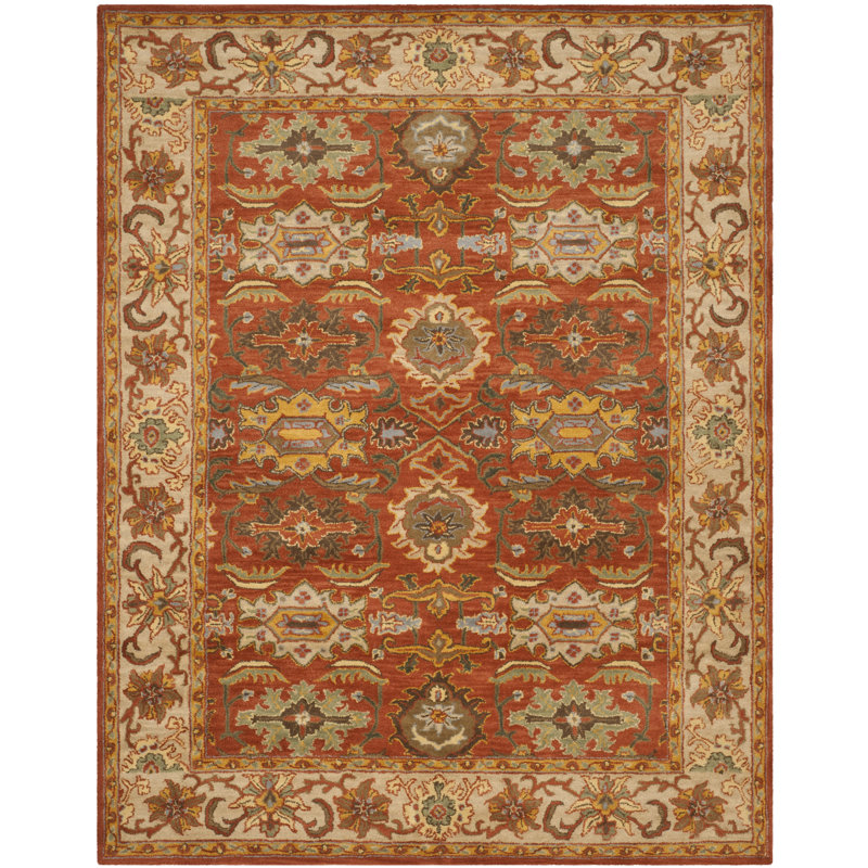 Charlton Home Cranmore Rust Beige Oriental Area Rug Reviews Wayfair Cranmore Rust Beige Oriental Area Rug