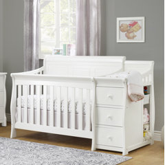 presley crib and changer