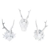 White Antler Wall Decor Wayfair