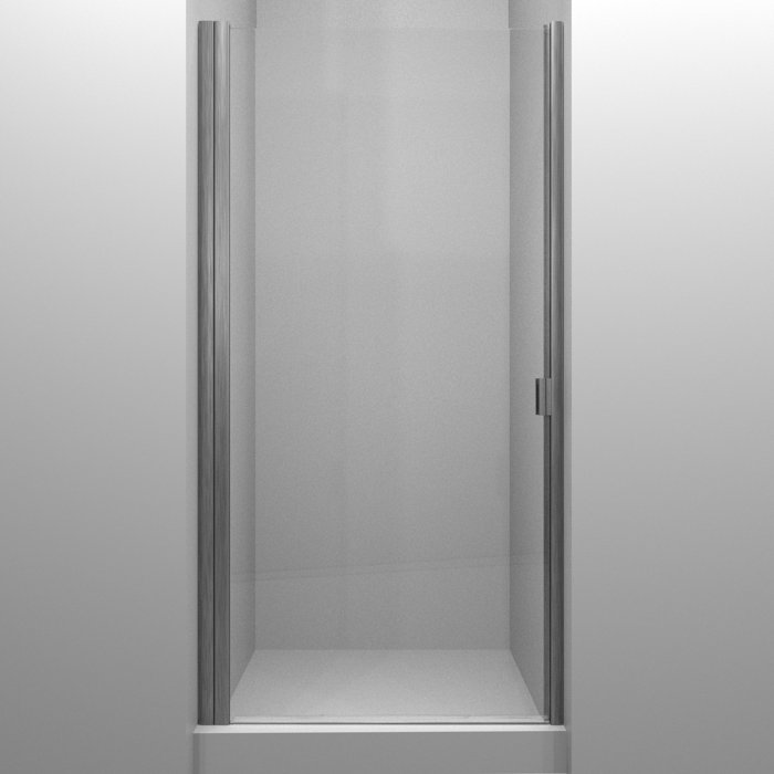 Rd Swinging 36 X 69 Hinged Semi Frameless Shower Door