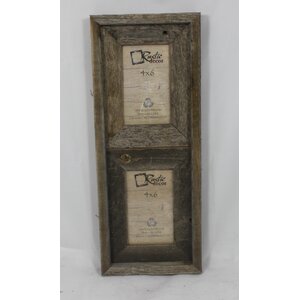 Barn Wood Vertical 2 Opening Picture Frame